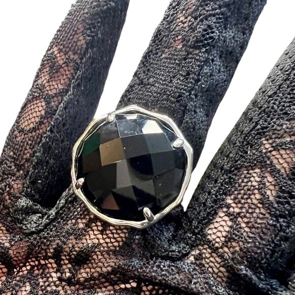 EFFY ENY Women's Sterling Silver & Onyx Ring - Size 7 NW - Picture 1 of 7